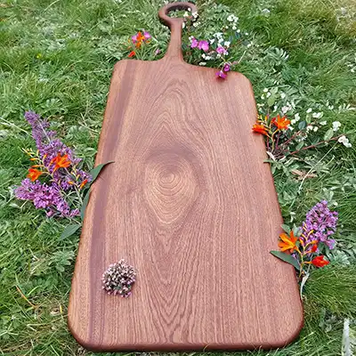 shaped wooden tray